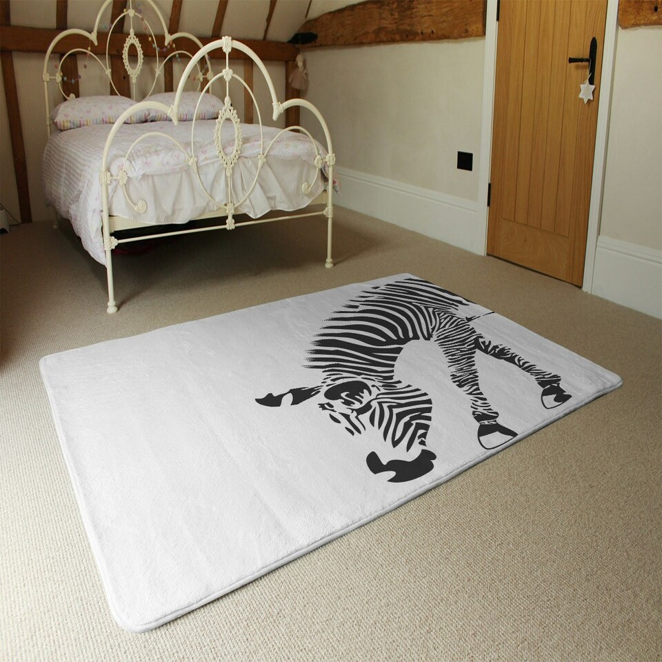 image 1 of Zebra (Rug) White | XL: 160x230cm
