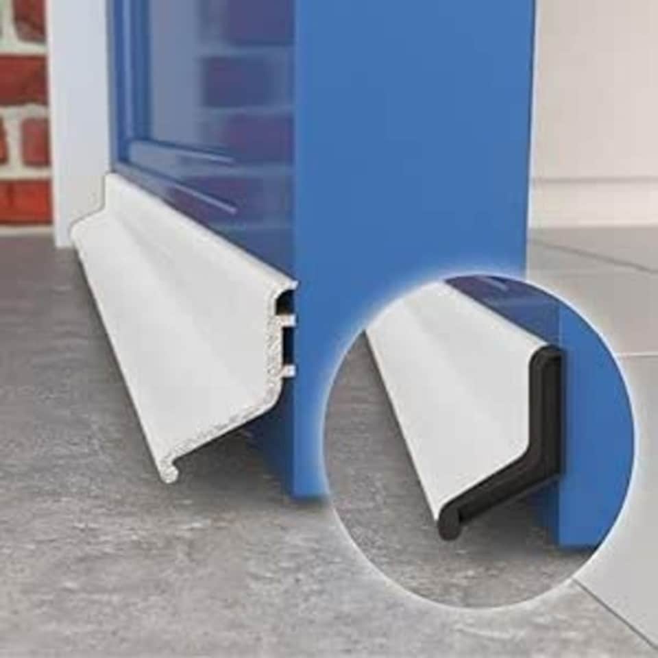 image 1 of Exitex Rain Deflector 914mm, Door Rain Guard for Inward & Outward Opening External Doors | White