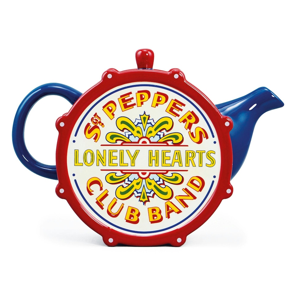 image 1 of Tea Pot Shaped Boxed - The Beatles (Drum Sgt. Pepper)