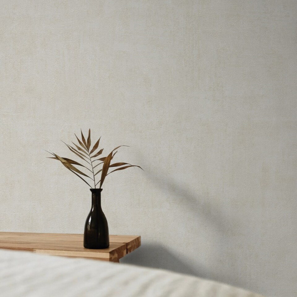 image 1 of Grandeco Annabella Distressed Plaster Textured Wallpaper, Neutral | Brown | Neutral | 5.32