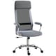 image 1 of Vinsetto Office Chair, Ergonomic Desk Chair, High Back Computer Chair with Adjustable Height, Swivel Rolling Wheels, Mesh Back and Linen-Feel Fabric Seat for Home and Study, Grey