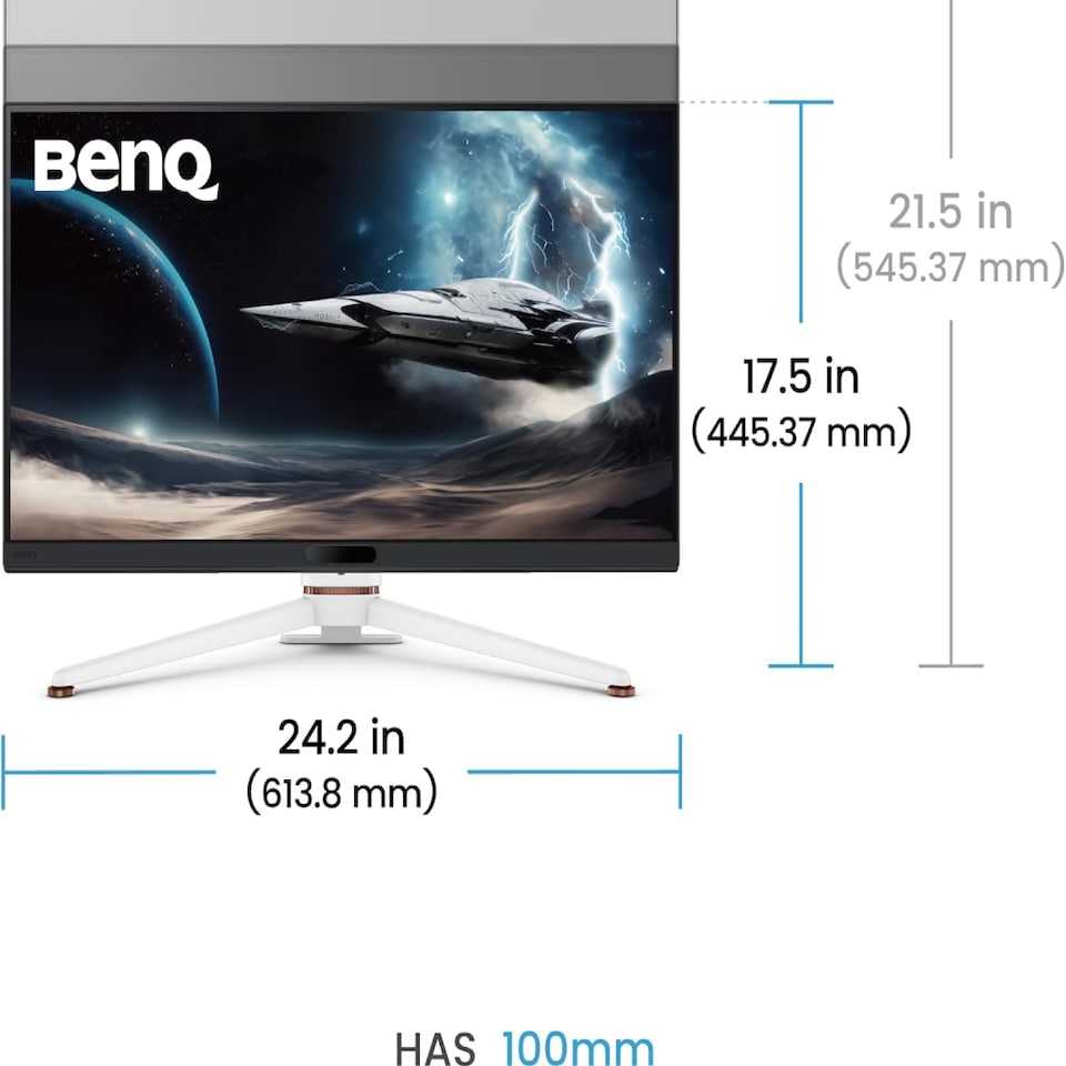 image 1 of BenQ MOBIUZ EX271U 27-Inch IPS 4K 165Hz 1ms Freesync Premium USB-C Height adjustable