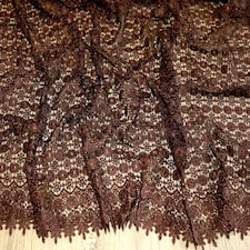 Brown Heavy Guipure Lace Fabric for Bridal, Dressmaking, 137cm / 53" Wide - per metre