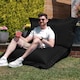 image 2 of icon Bazaar Bag Black Giant Indoor Outdoor Bean Bag Lounger Black