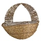 image 1 of Marco Paul Brown Rattan Wall Mounted Planter 16" Brown