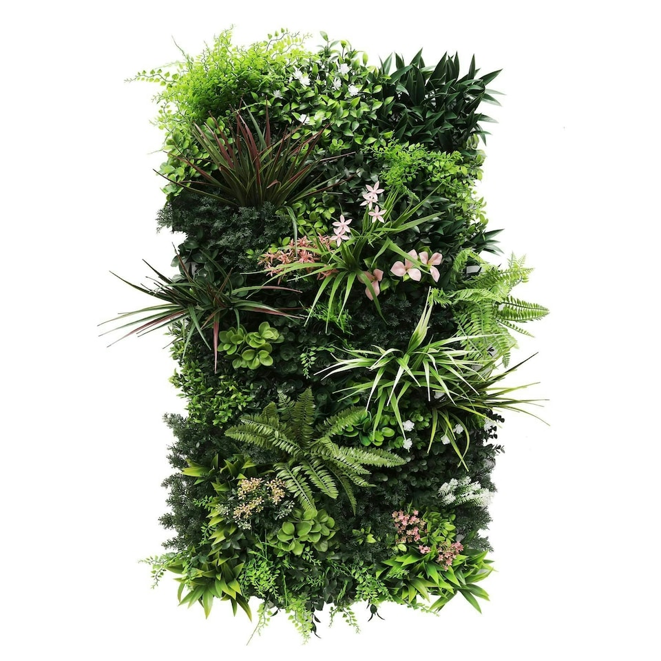 image 1 of True Products Premium Artificial Living Wall Green Plant Panel 1m x 50cm Florence A