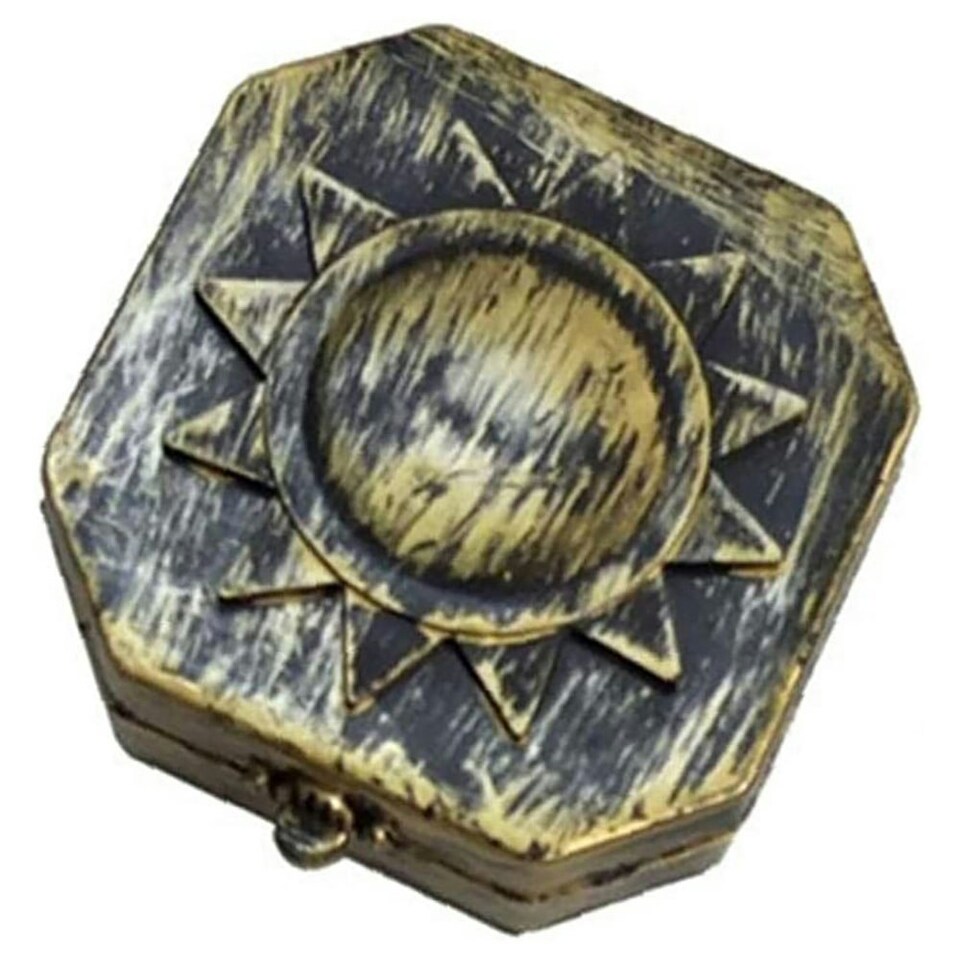 image 1 of Bristol Novelty Fake Pirate Compass - Brown/Gold - One Size One Size