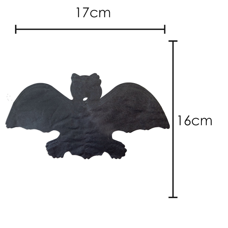image 1 of VFM e-Store Halloween Bat Hanging Decoration Paper 3m - Indoor Party Decor