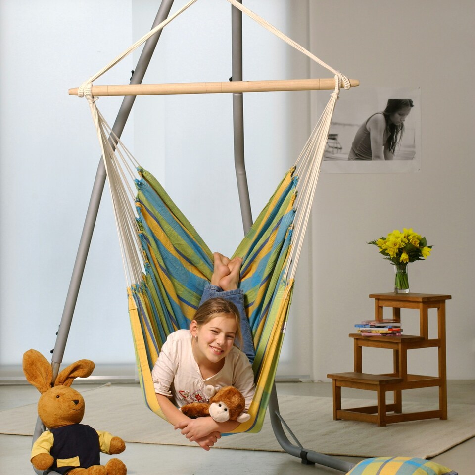 image 1 of Luna Rockstone Hanging Chair Hammock Stand N/A