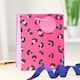 image 4 of Multipack of 3 Medium Gift Bags | Party Bags for Presents | Birthdays | For Her/Friend | Pink Animal Print Design