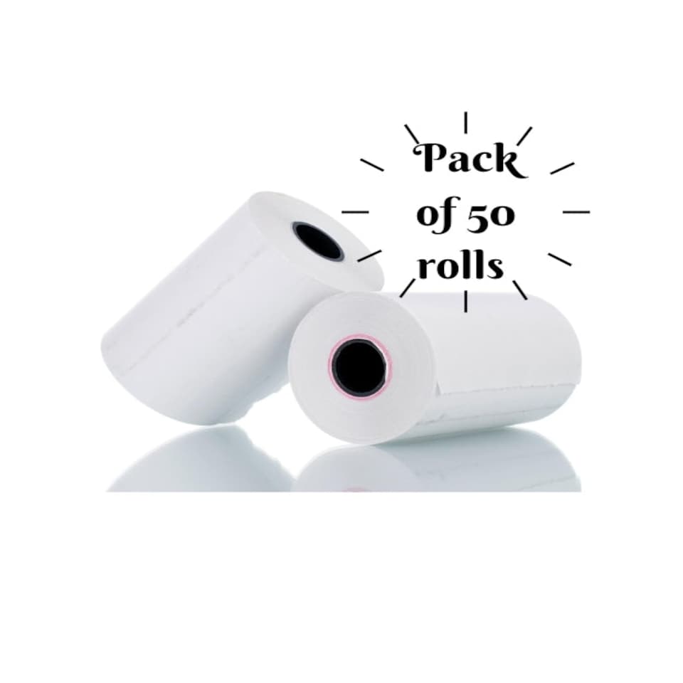 image 1 of Straame Pack of 50, 57x40mm Thermal Till Rolls