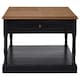 image 1 of Interiors by Premier 1 Drawer Black Coffee Table Black