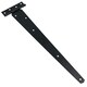 image 2 of 18in / 450mm Heavy Duty T Tee Hinges For Shed + Garden Gates Black Finish 8pc