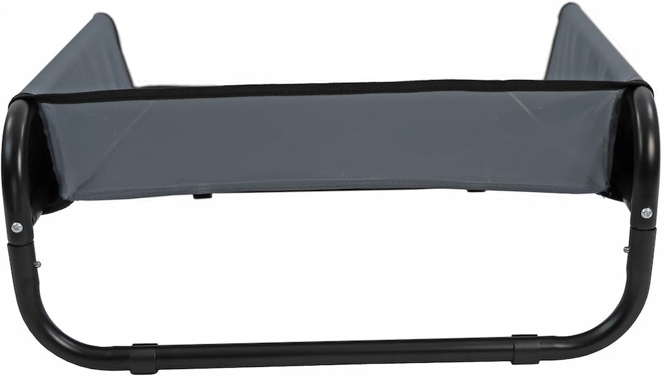 image 1 of Actiaspet Elevated Dog Bed Steel Frame Raised Pet Cot Black or Grey (Grey, Small)
