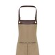 image 2 of Premier Unisex Adult Espresso Full Apron | Brown | Khaki/Brown | One Size | 1