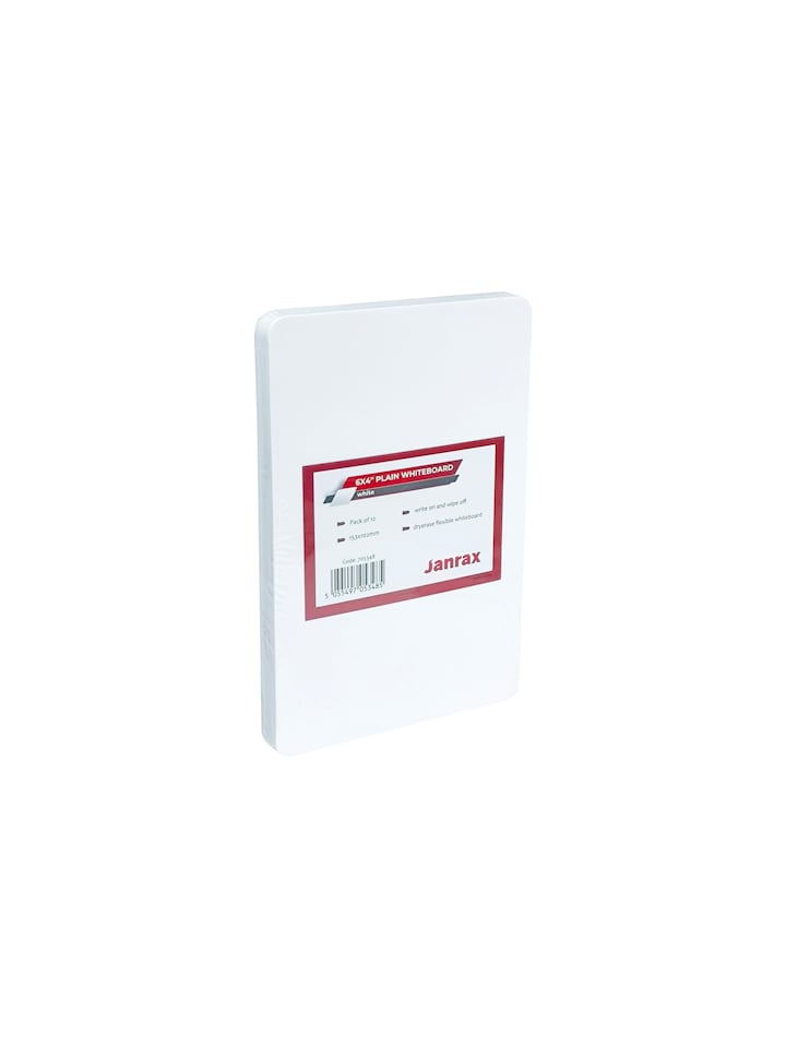 image 1 of Pack of 72 6x4" Dry Wipe Whiteboards - Presentation Card Size