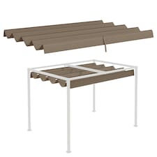 Outsunny 2.86 x 2.45 m Pergola Cover Replacement for 3x2 m Frame, Coffee