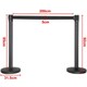 image 3 of Yaheetech Retractable Belt Stanchion Set
