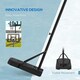 image 5 of SPORTNOW Basketball Backboard Hoop Net Set w/ Wheels, 200-305cm - Black
