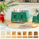 image 4 of HOMCOM 1.7L Kettle and Toaster Set with Defrost Reheat and Crumb Tray Green