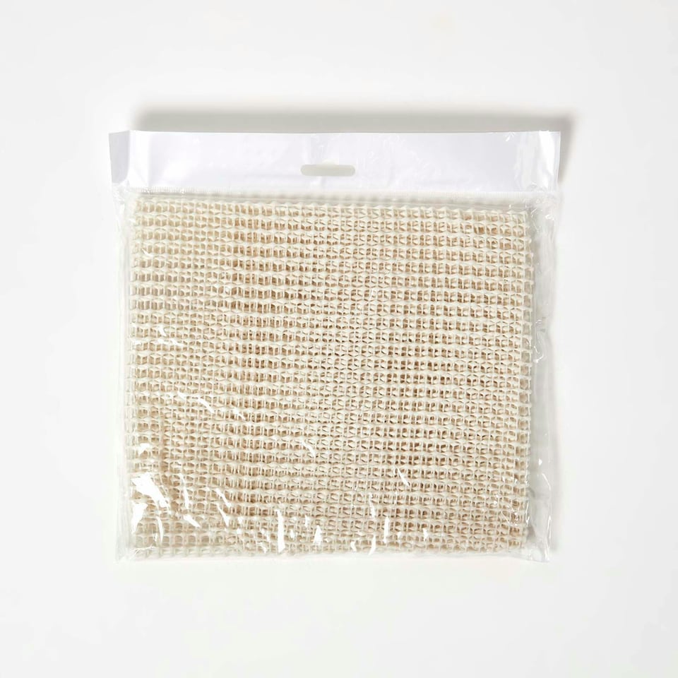 image 1 of Homescapes Cream Indoor Anti Slip Rug Grips Rug Gripper - 60 x 90 cm