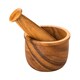 image 1 of Interiors By Premier Kora Acacia Wood Mortar and Pestle Set, Durable 13cm Eco-Friendly Spice Grinder for Kitchen