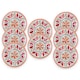 image 1 of Mediterranean Melamine Dinner Plates - Set of 8 | Red