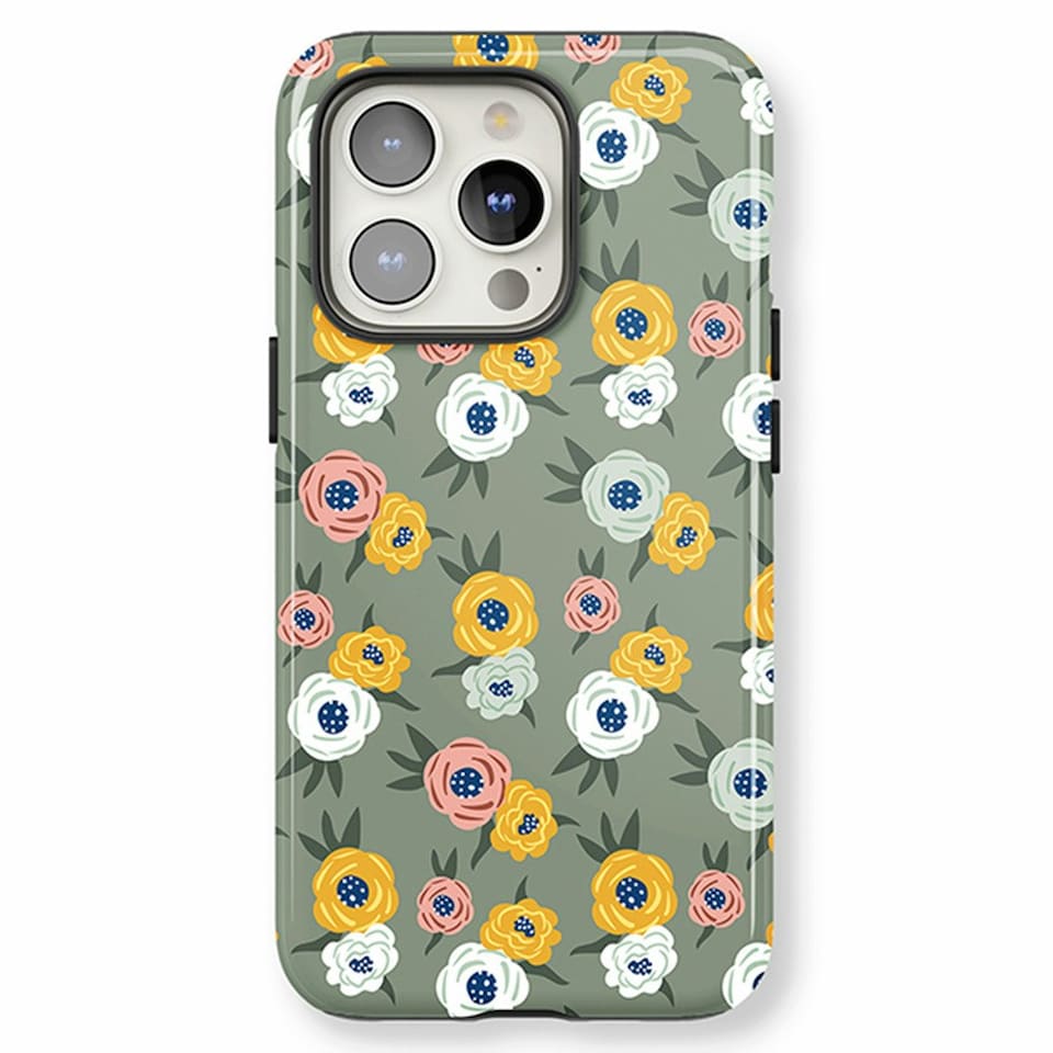 image 1 of Green Floral Phone Case | Green | iPhone 15
Magsafe | iPhone 15
Magsafe