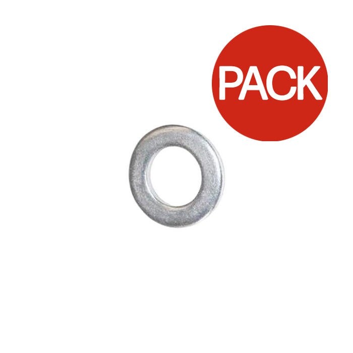 Securpak Zinc Plated Washers (Pack of 60) - Silver - One Size