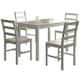 image 1 of 5 Piece Wooden Dining Set In White