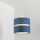 image 2 of CGC GAYLE Navy Blue Two Tier Ceiling Shade Blue