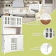 image 8 of COSTWAY Kitchen Storage Cabinet Buffet Cupboard Sideboard White
