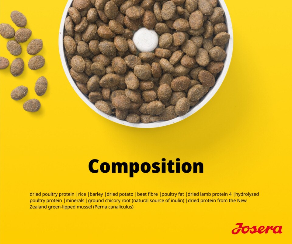 image 1 of Josera Adult Optiness complete dog food | With Chicken & Lamb | Medium & large breeds | Cardiac support | Joint support | Green-Lipped Mussel Meat | 3kg