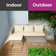 image 3 of Neo 3 Piece Rattan Wicker Rope Corner Outdoor Furniture Set
