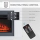 image 5 of HOMCOM Electric Fireplace Suite w/ Remote Control Overheat Protection, 2000W