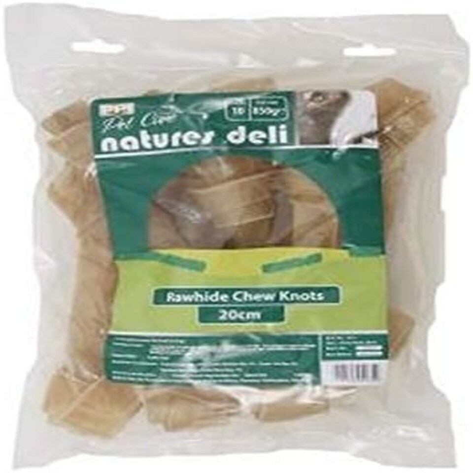 PPI Rawhide Chew Knots (Size: 20cm x 10)
