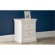 image 2 of Classical Pine 2 Drawer Bedside Chest - Surf White