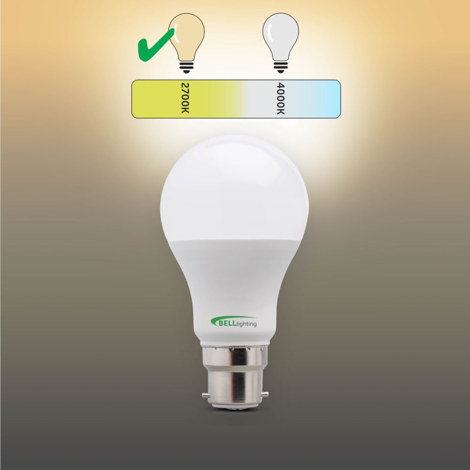 image 1 of BELL Lighting B22 Bayonet Dimmable 8.1W LED GLS Light Bulb Warm White 2700K