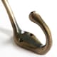 image 2 of Hammer & Tongs Narrow Hat & Coat Hook - W30mm x H140mm - Brass