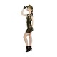 image 5 of Fever Womens/Ladies Role-Play Military Chief Wet Look Costume - Khaki - 4 UK - 6 UK 6