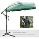 image 4 of Outsunny 2.7m Garden Cantilever Banana Parasol with Crank, Green