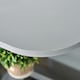 image 8 of Modern Side Table Three Layer Bedside Table Nightstand w/ 2 Storage Shelves Grey