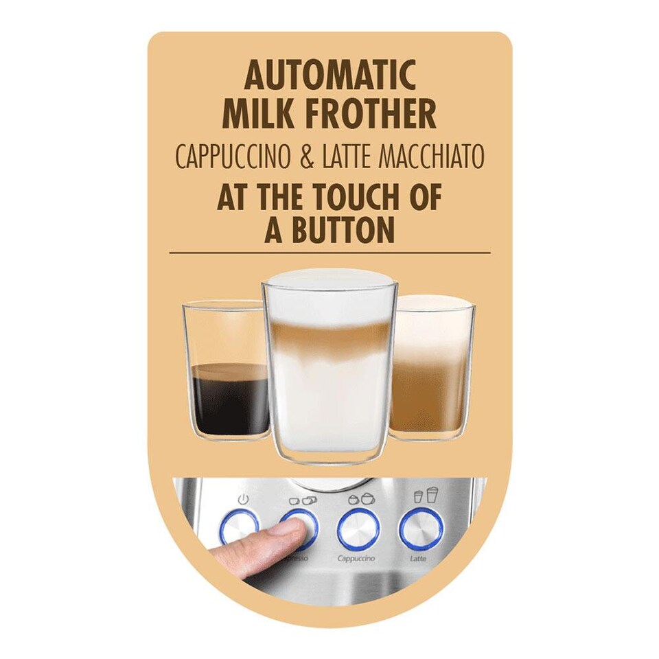 image 1 of Gastroback Design Espresso Piccolo Pro M, Integrated Automatic Milk Frother, Espresso Cappuccino and Latte Macchiato, Suitable for E.S.E. pads - 62722