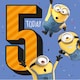image 3 of Despicable Me Age 5 Birthday Card
