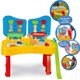 image 2 of Sand and Water Activity Table XL with Double Compartment, Waterfall Lids, and 25 Accessories – Outdoor Play Set with Lids and Water Mill
