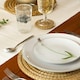image 4 of Argon Tableware Round Woven Palm Leaf Placemats - 30cm - Pack of 6 Brown