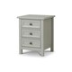image 1 of Premier Dove Grey Bedside Drawers - 3 Drawers