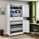 image 9 of Filing Cabinet Cosmo - 2 drawers, 5 adjustable shelves, 180 x 80 x 40 cm Grey | Light Grey