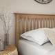 image 4 of Pitlochry Solid Wooden Oak Shaker Style Bed Frame (Double)