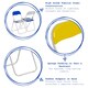 image 2 of Harbour Housewares Coloured Padded Folding Chairs - Yellow - Pack of 6 | Yellow | Yellow